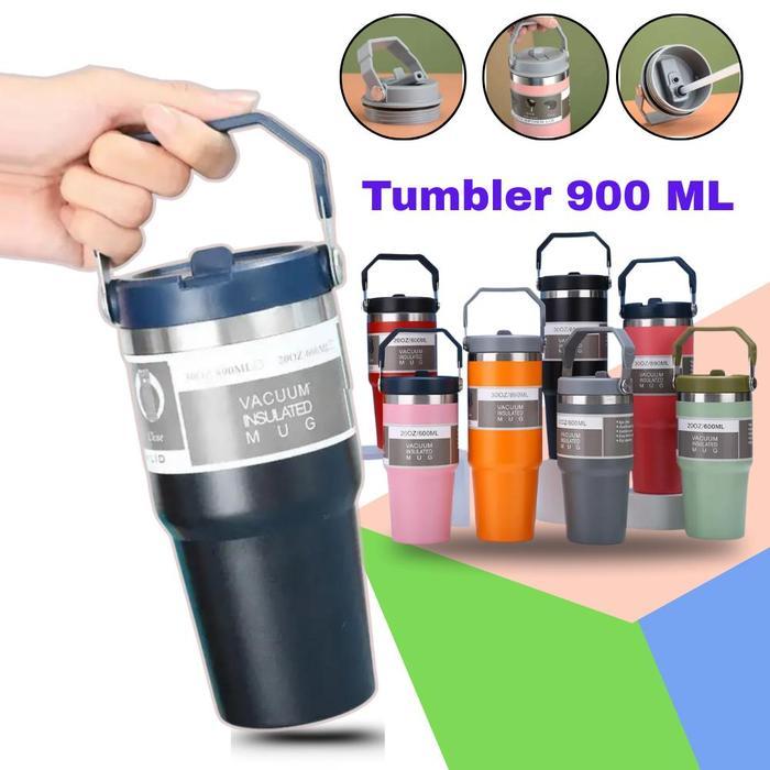 Termos Gelas Botol Minum Thermos Tumbler Tahan Air Kopi Teh Panas Dingin Es Batu Awet Vacuum Mug