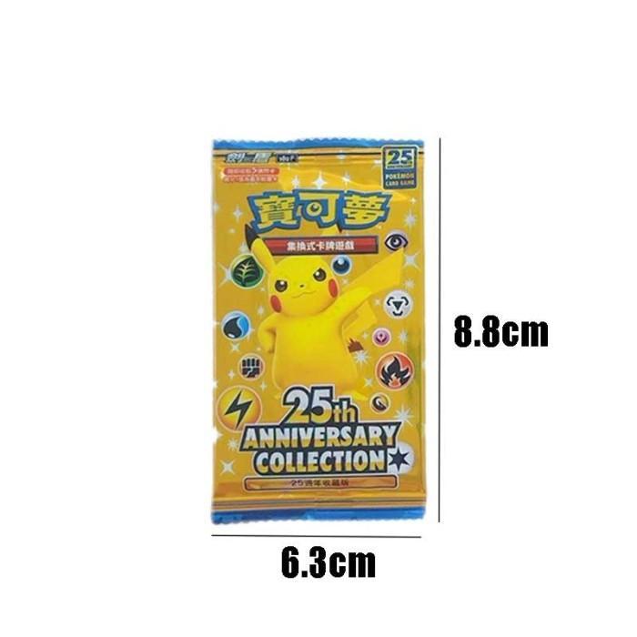 25th Anniversary Pokemon Card Kartu Pokemon Booster Pack Anniversary Collection