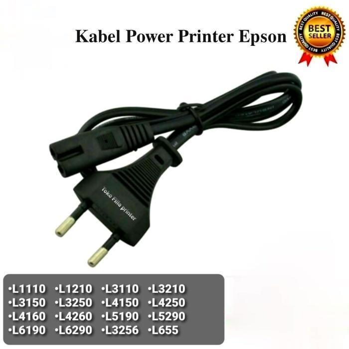 Terbaru Best Quality 100% Original Tts Kabel Power Printer Epson L1110 L1210 L3110 L3210 L3150 L3250