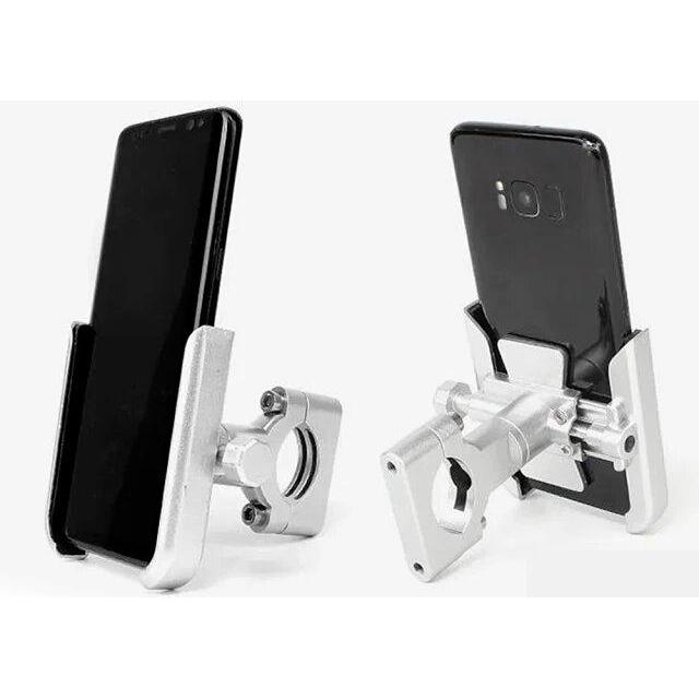 Holder Hp Motor STANG Dudukan Smartphone ASLI BESI - SILVER