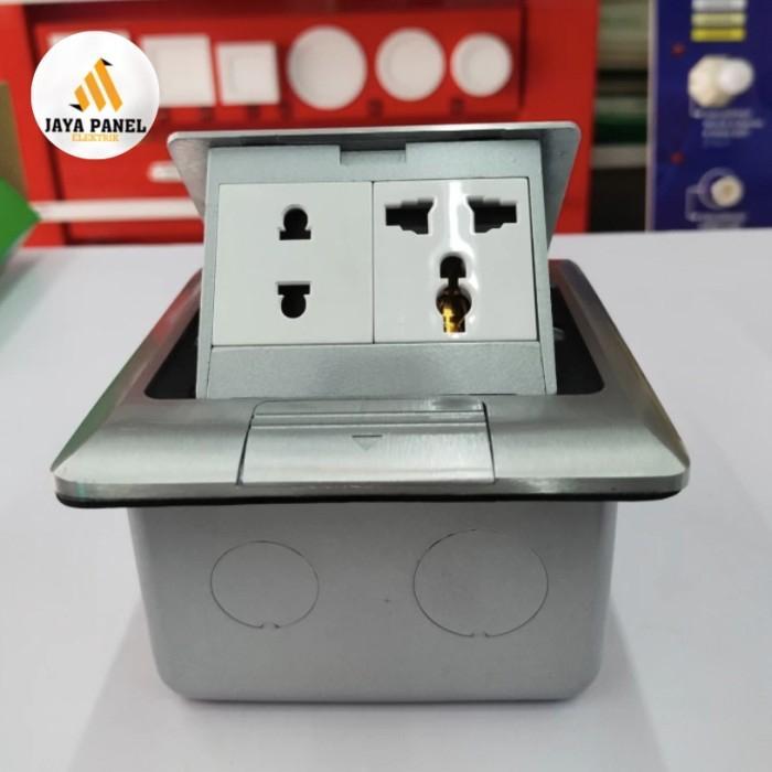 stop kontak lantai schneider 2pin + 3pin