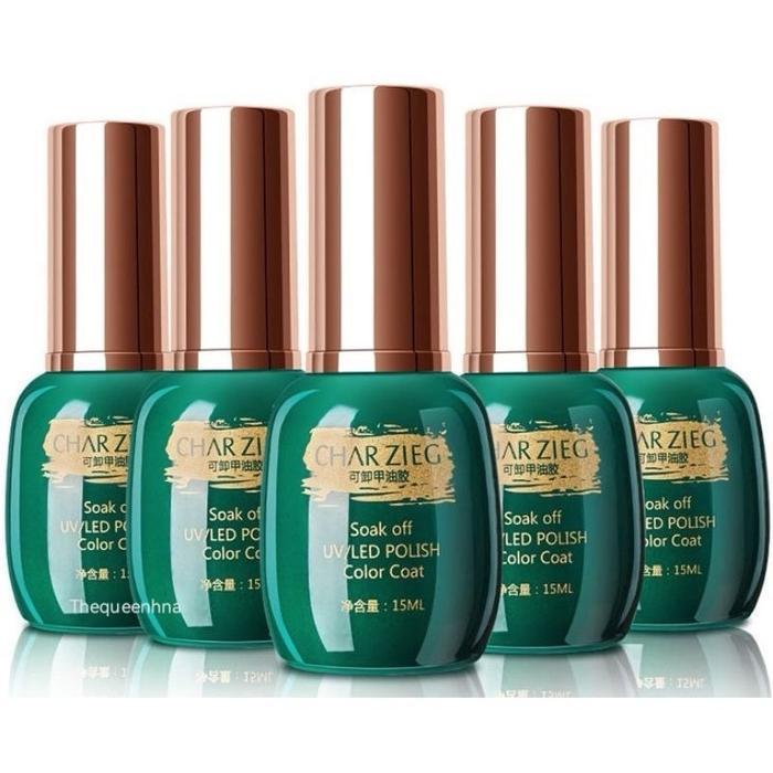 Char Zieg Functional Top Base Matte Coat Gel Nail Polish Uv Led Soak Off Gel Cat Kuku Kutek Charzieg