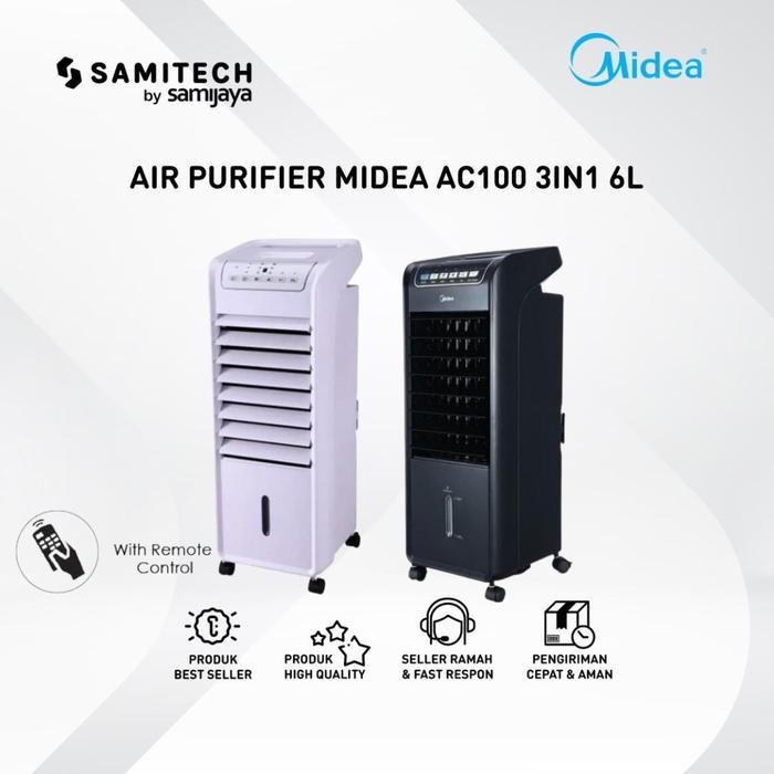 Air Cooler MIDEA AC100 3in1 Air Purifier Ionizer Humidifier Filter HEPA
