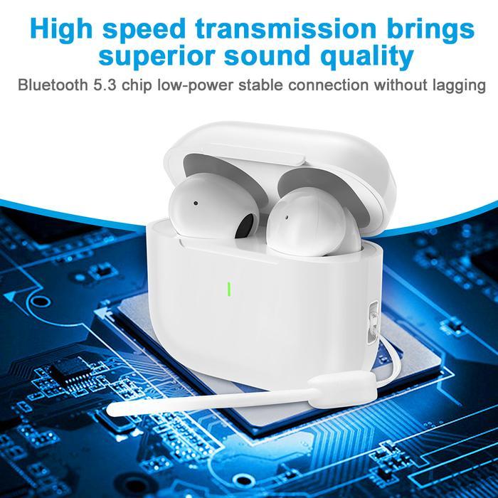 Goojodoq Earphone Bluetooth Tws-A6 Pro Earphone Nirkabel Headset Bluetooth 5.3 Earphones Bt Handset