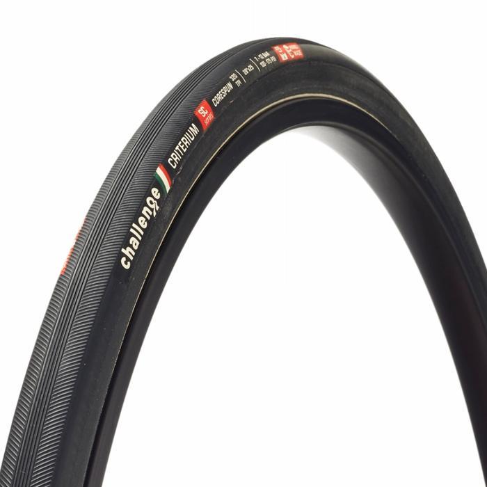 BAN LUAR SEPEDA CHALLENGE 28 - 25 TUBULAR TIRE CRITERIUM 700X25 BLACK