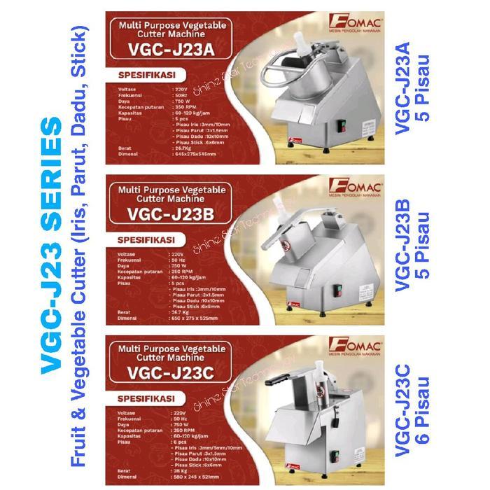 Fomac Multi Purpose Vegetable Cutter Machine VGC-J23A VGC-J23B VGC-J23C Mesin Pemotong Sayur utk