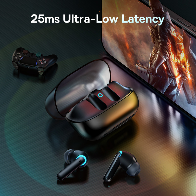 Baseus AeQur G10 Wireless Earphone 25ms Low Latency Gaming Earphones Bluetooth 5.3 Dual-Connection H