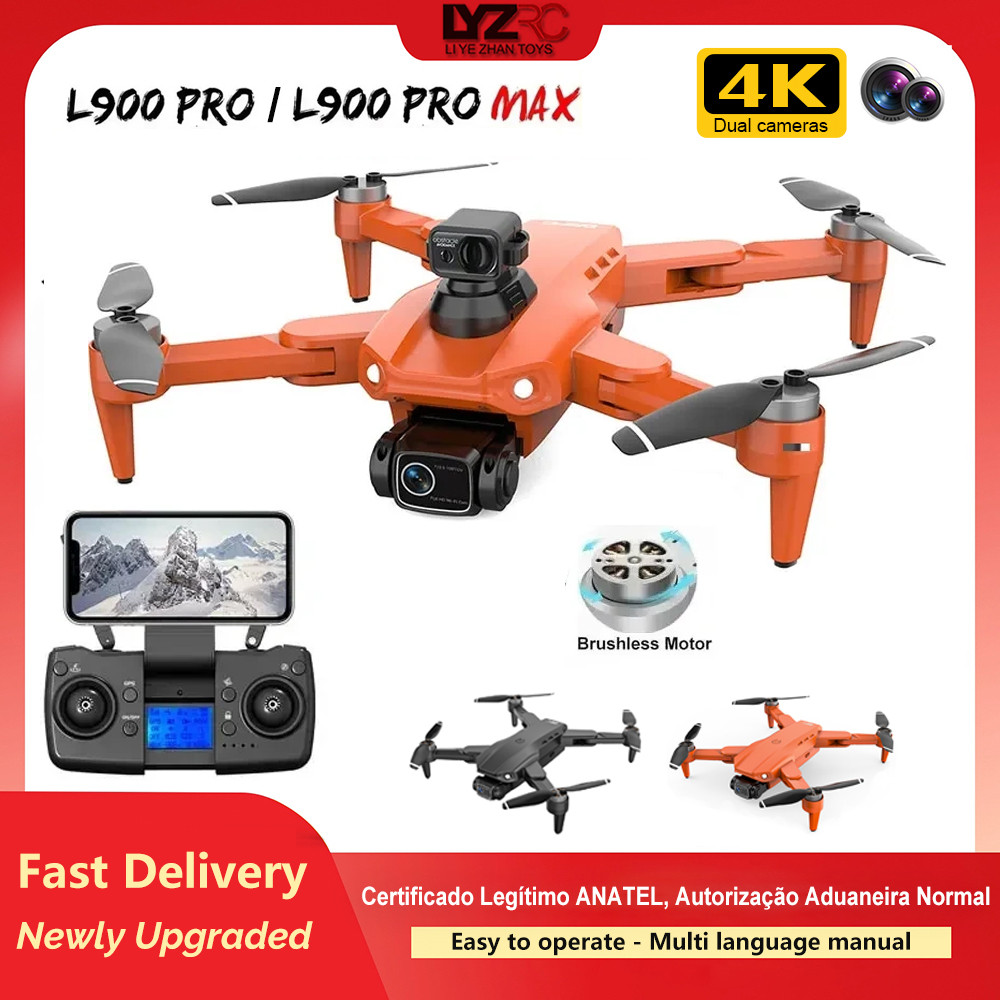 L900 PRO / PRO MAX GPS Drone 4K Professional Dual HD Camera 5G WIFI 360 Obstacle Avoidance Brushless