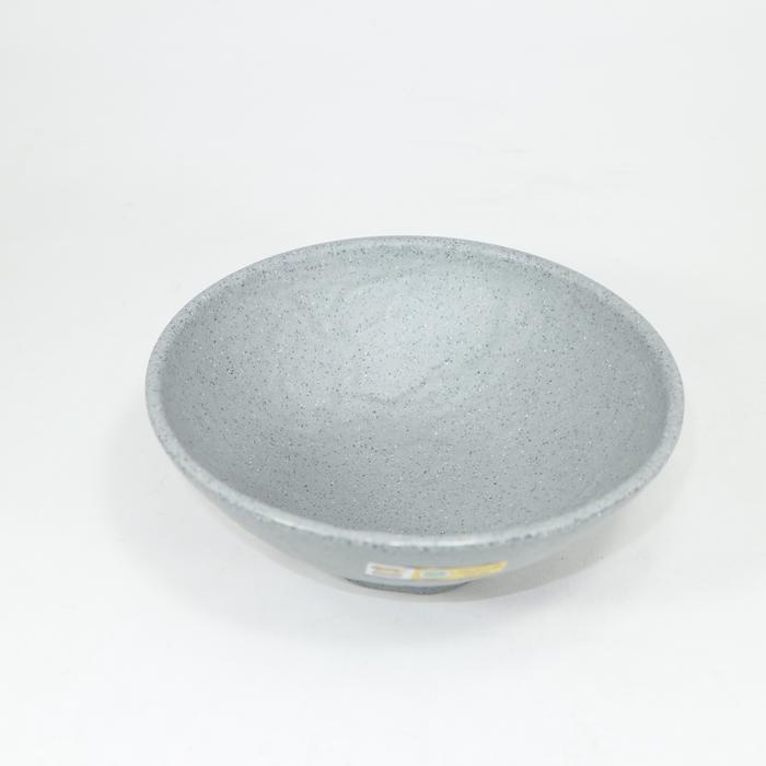 TERBAIK Golden Dragon Melamine Matte Grey Mangkok Relief 6,8" W6907A-MG