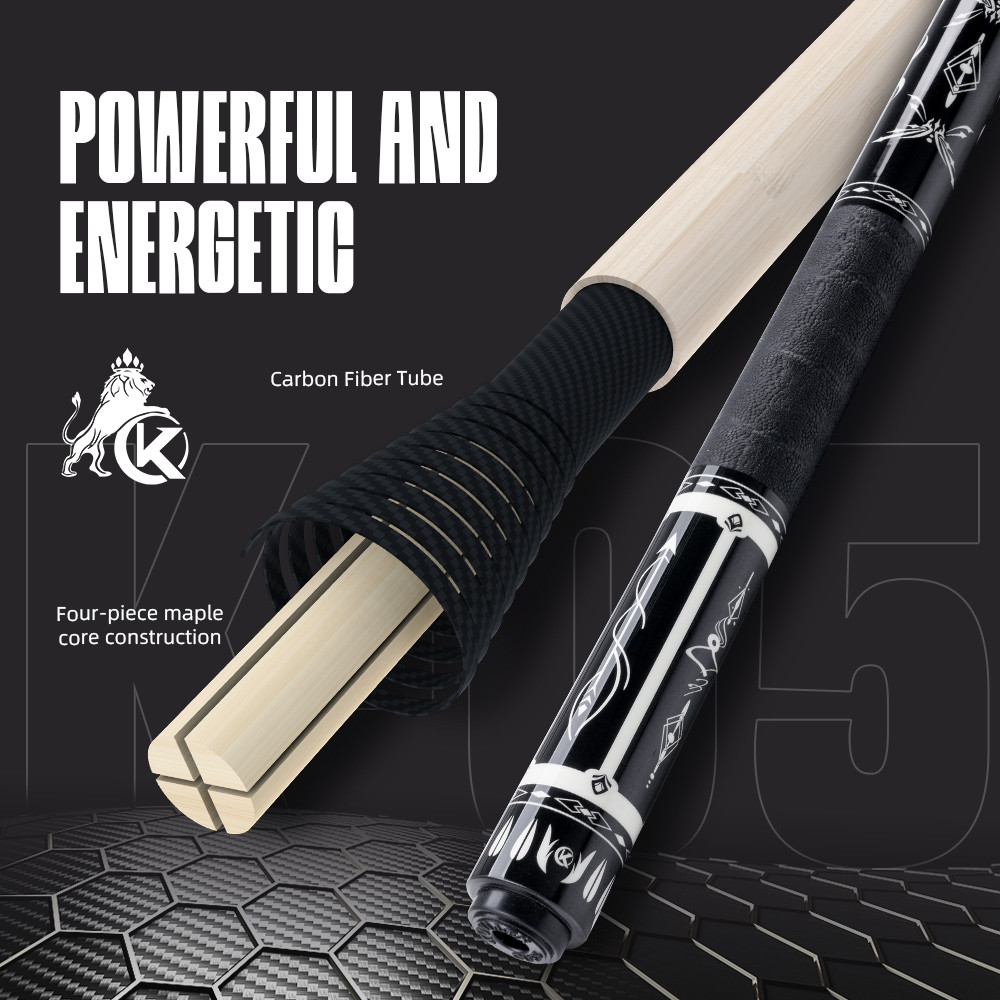 KONLLEN Pool Cue stick K-05 with 12mm Tip 3/8*8 pin Professional pool cue for Billiard Cue