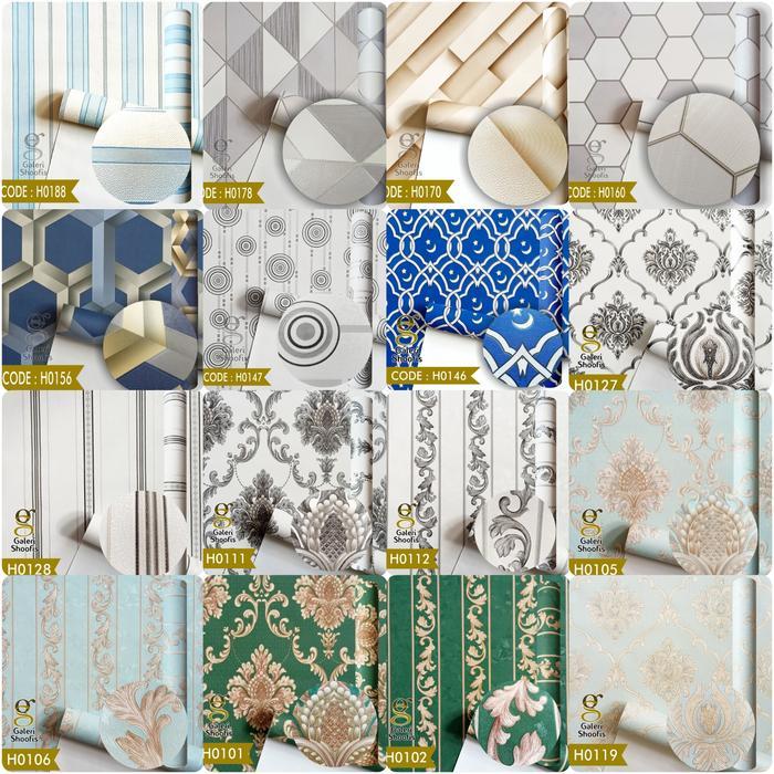 Wallpaper Vinyl Timbul New RONA H / 8 Series