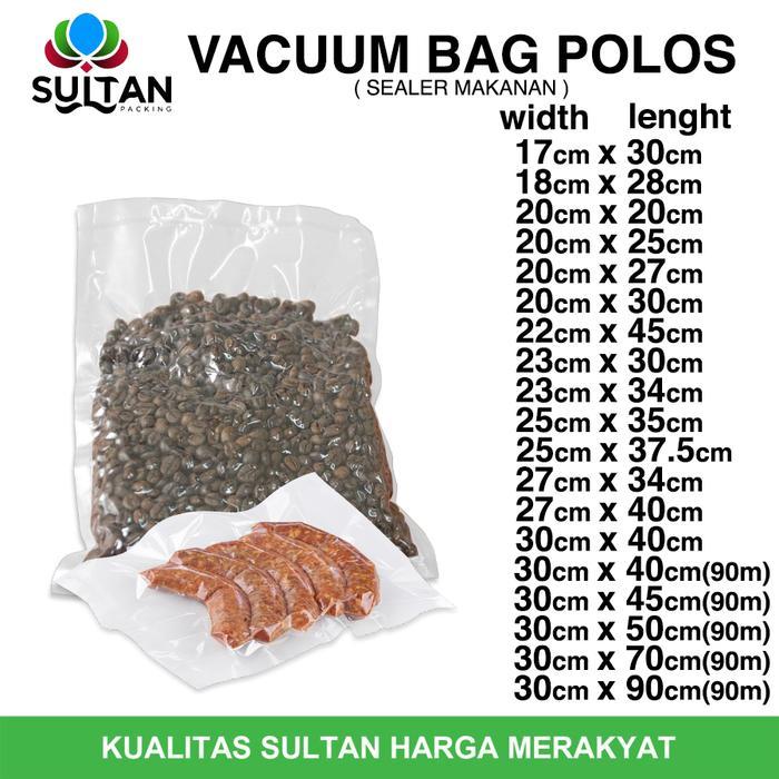 Plastik Vacuum Bag Polos Delkochoice Sealer Makanan Satuan
