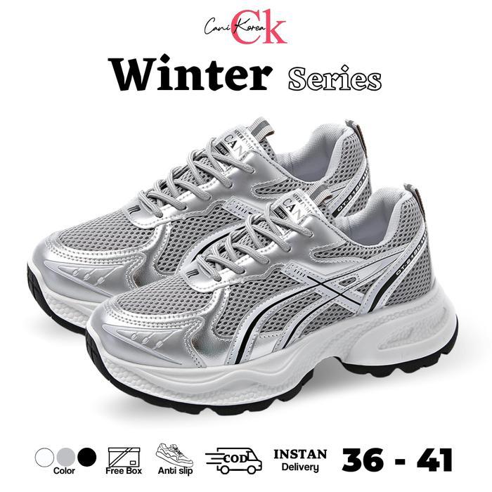 READY CANIKOREA Winter Sepatu Sneakers Wanita Casual Outdoor Sneakers Korean Style Olahraga Sport