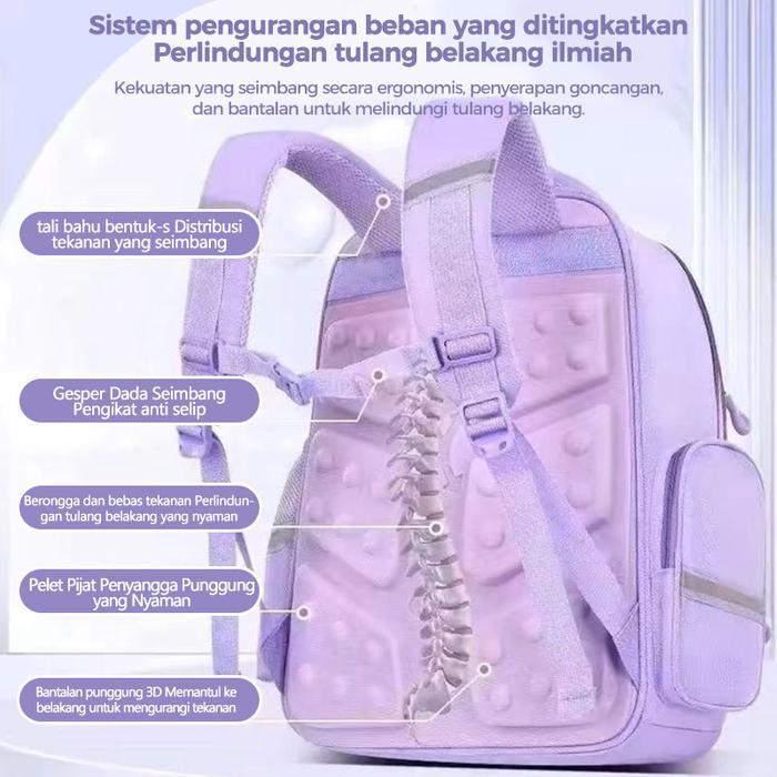 PINKBUBBLY. TAS SEKOLAH KUROMI ANTI AIR / TAS ANAK TAS RANSEL ANAK SEKOLAH IMPORT / TAS ANTI AIR /