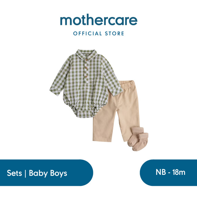 Mothercare 3-Piece Outfit - Set Baju Bayi Laki-laki (Multi)