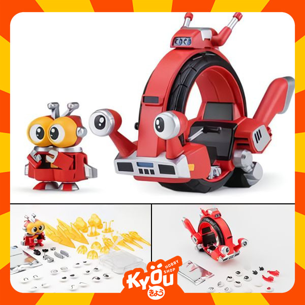 [Set of 2] Model Kit Beetle Robot Kabutaku / Kabutack #3 Tobimasky & Support Robot Dendenroller - Ir