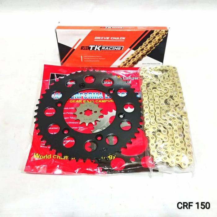 Gear Set 520 Crf 150 + Rantai Tk Racing