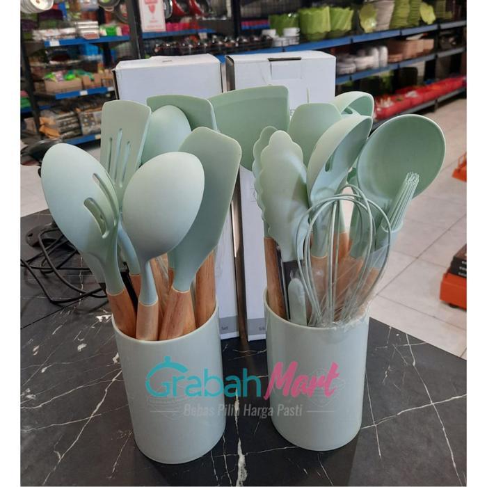 SET SPATULA SILICON 12 PCS / SET SPATULA SILICON / SET SPATULA