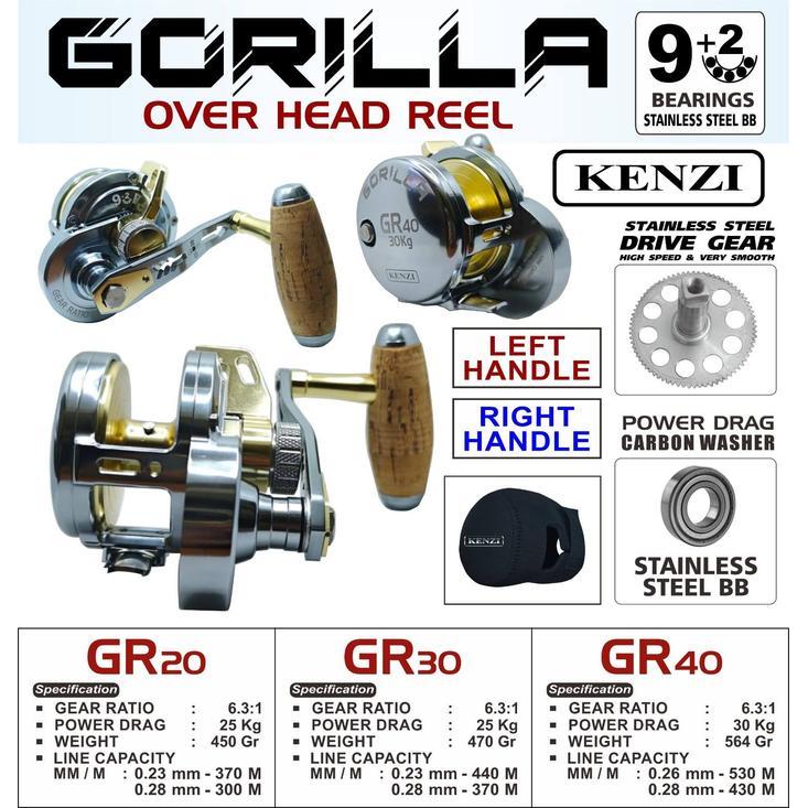 Reel OH / OVERHEAD KENZI GORILLA (LEFT HANDLE)