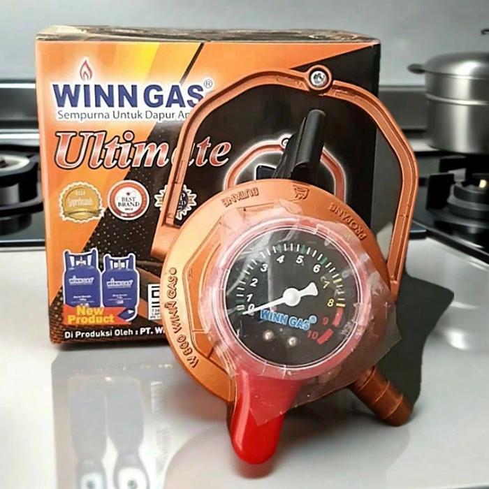 Winn Gas W800M / W800 M ULTIMATE Regulator Meter Gas LPG Tekanan Rendah W800M Hemat Gas 3 KG 12 KG