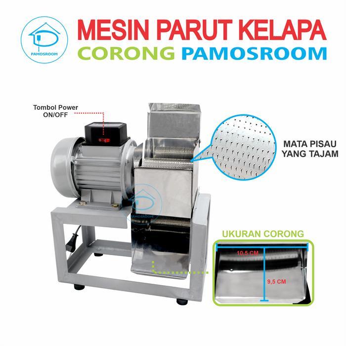 Pamosroom Mesin Parut Kelapa Listrik Parutan Kelapa Corong Parutan