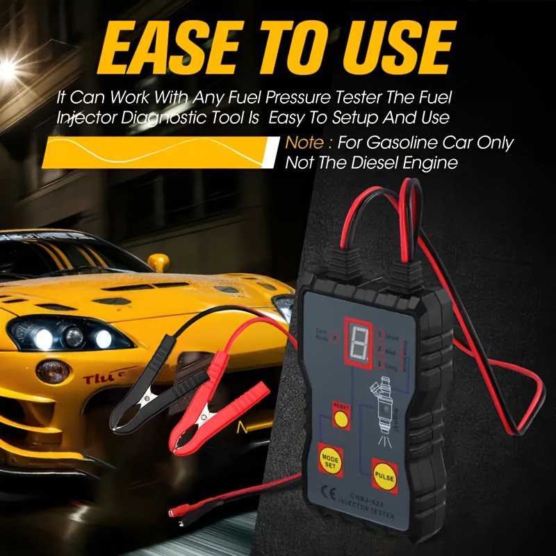 Fuel Pressure Tester Injector Tester Fuel Injector 4 Pluse Modes Tester Powerful Fuel Pump System