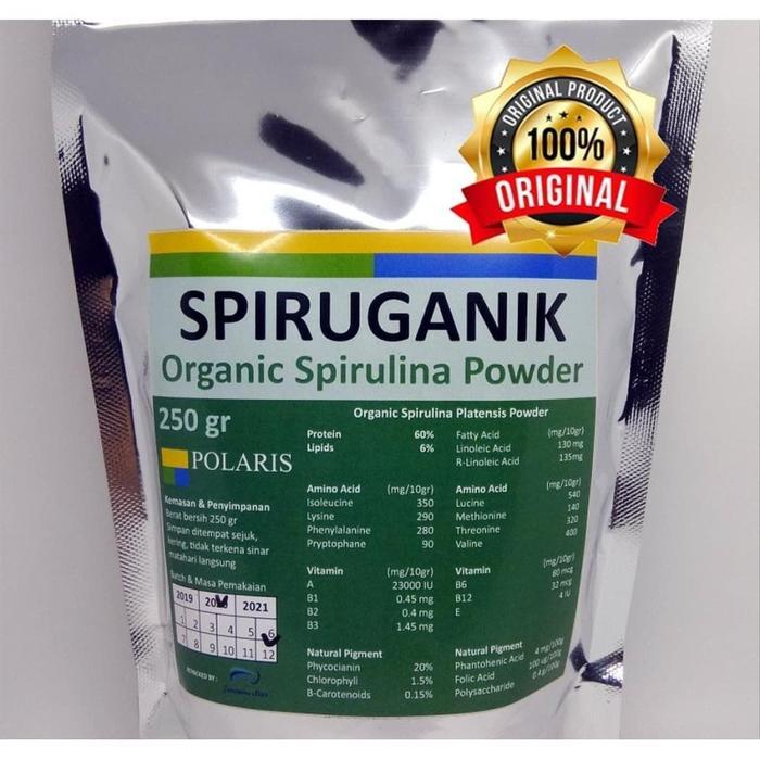 Spirulina Powder / Pakan Burayak Ikan 100 Gram Bubuk Spirulina Grade A