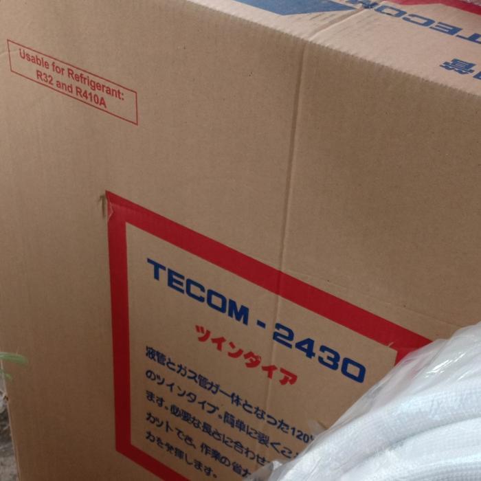 pipa selang AC TECOM 2430 1/4+1/2+30m pipa set AC merek tecom 2430