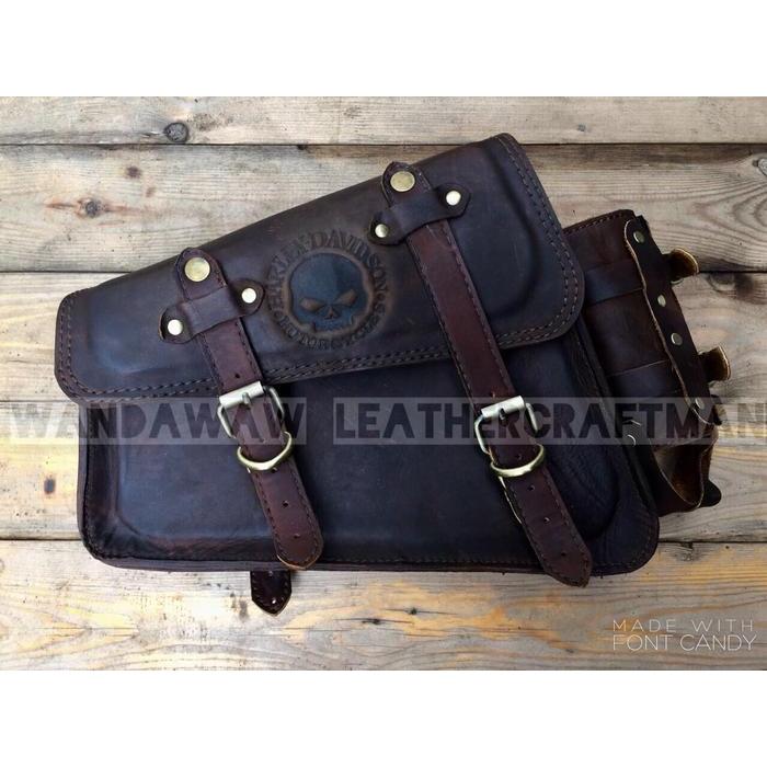 Tas Kulit Sportster , Side Bag Harley Davidson