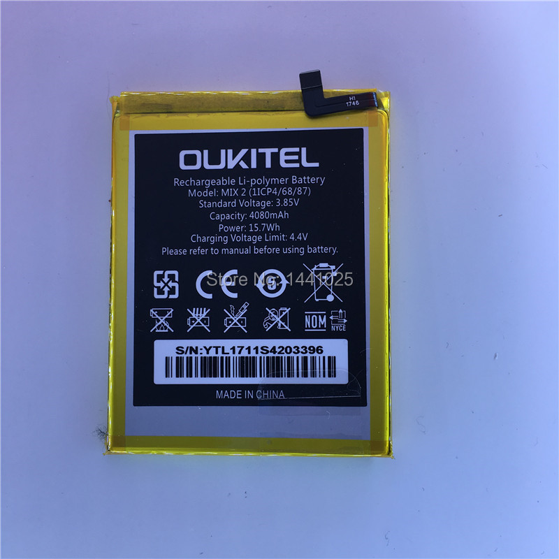 In Stock new production date for OUKITEL mix 2 battery 4080mAh High capacity Mobile phone battery fo
