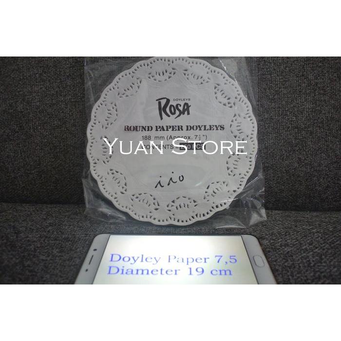 TERLARIS! Doyley Paper 7,5 Kertas Renda Alas Renda Alas Kue Tatakan Kue