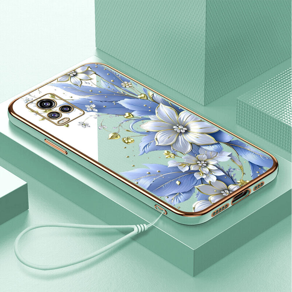 Casing Hp Untuk VIVO V20 2021 Lokal Stock Lanyard Gratis Phone Case Softcase Kesing Cassing Soft Sof