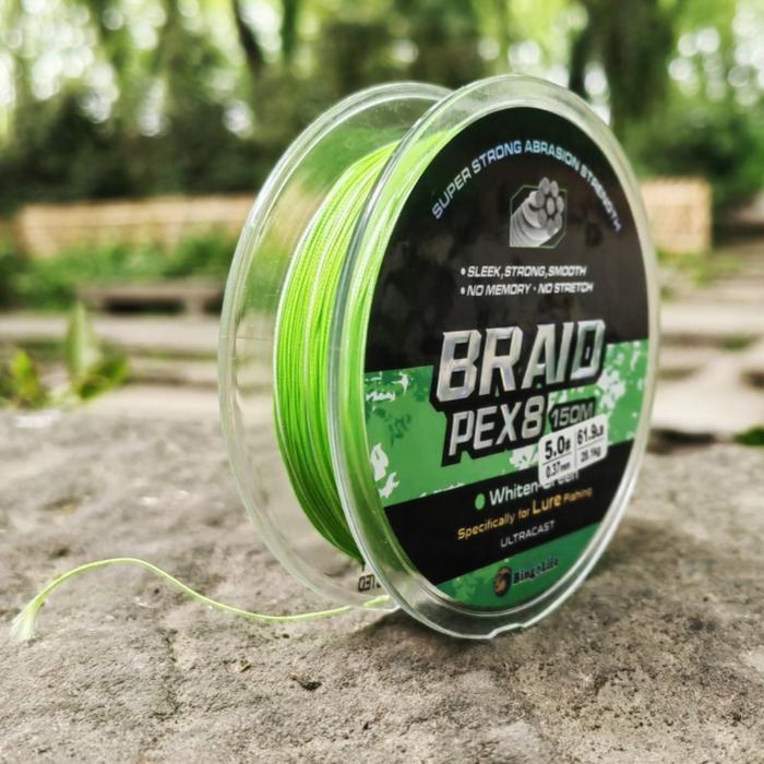 Bingolife Benang 150m PE X8 Casting Senar Pancing Hijau Mudah Tali Pancing 0.12mm~0.5mmTenggelam