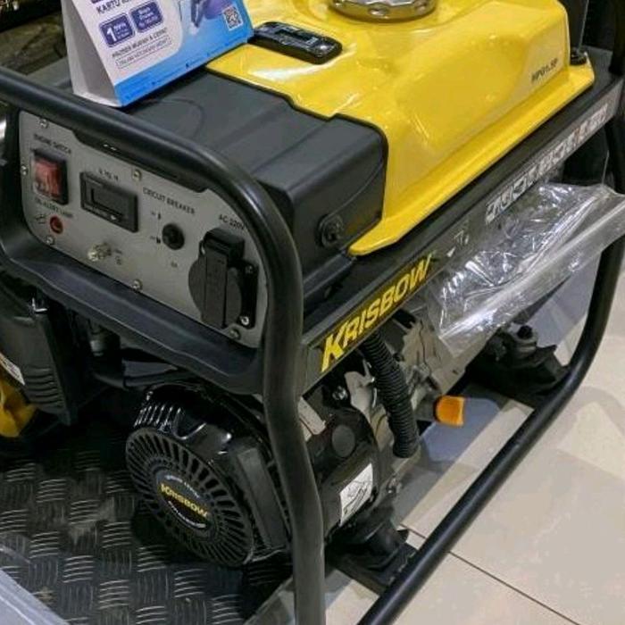 Krisbow Genset generator Bensin gasoline 3800 watt 1ph Open Genset Bensin - 1500 Watt