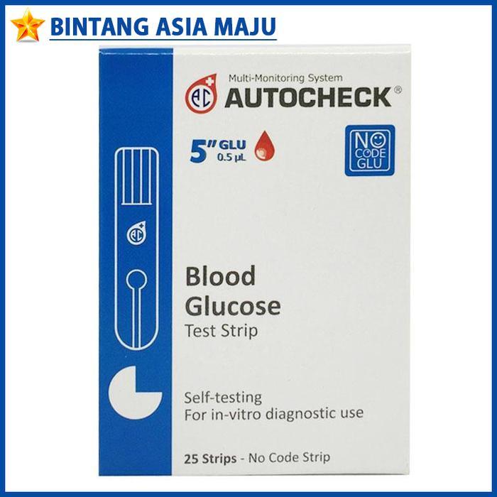 AUTOCHECK GLUCOSE STIK STRIP GULA DARAH CEK TES AUTO CHECK TEST REFILL
