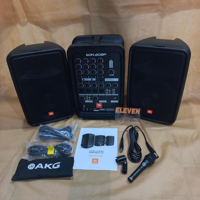 Speaker Jbl Eon208P Speaker Portable Pa System Redy Stok