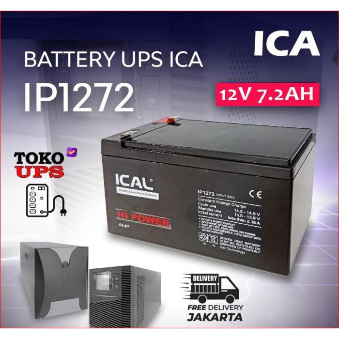 BATTERY UPS AKI KERING ICAL 12V 7,2AH SEALED LEAD-ACID IP1272