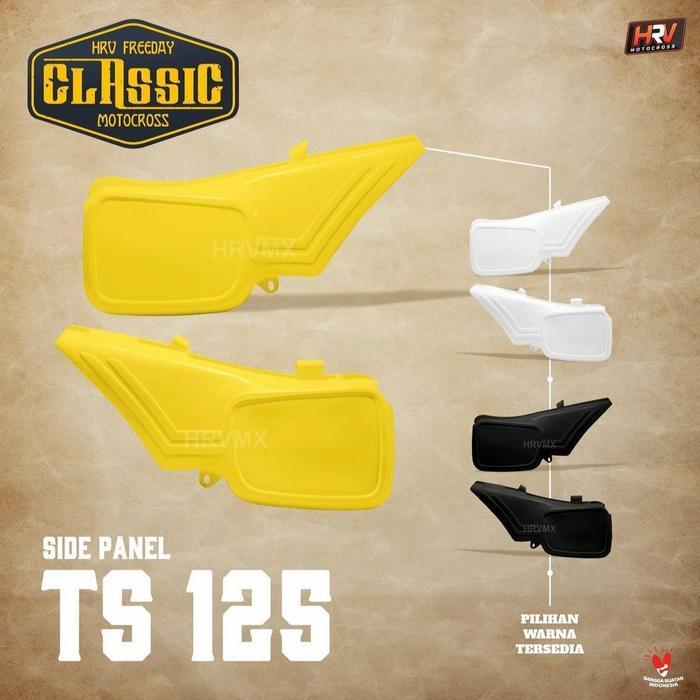 SIDE PANEL SUZUKI TS 125 HRV ORIGINAL. COVER BELAKANG MOTOCROSS JADUL