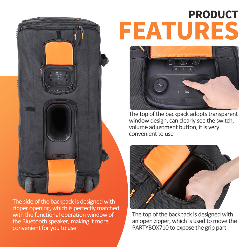 Carrying Bag For JBL PARTYBOX 710/310/1000 Original Bluetooth Speaker Bag Portable Travel Camping