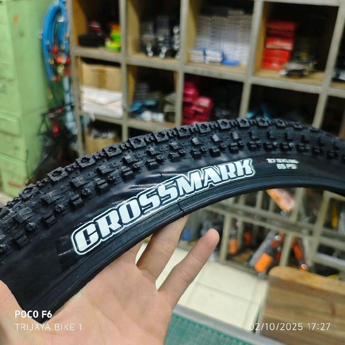 Ban Luar Maxxis 27.5 X 195 Maxxis Crossmark Wired 65 Psi Semi Kevlar Ringan 27.5 X 1.95 Maxxis