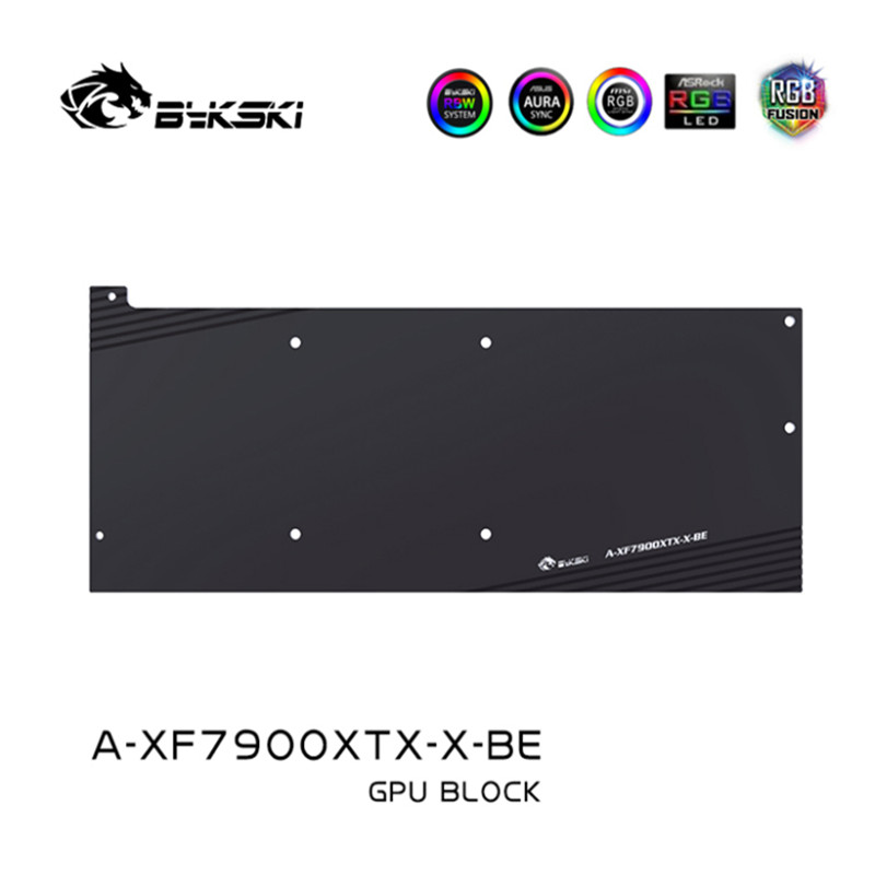 Bykski GPU Custom Water Cooling Block For AMD Radeon RX 7900XTX With Backplate GPU Water Cooling