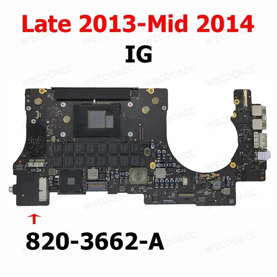 A1398 Logic Board Original 2012 2013 2014 2015 Years A1398 Motherboard For MacBook Pro Retina 15"