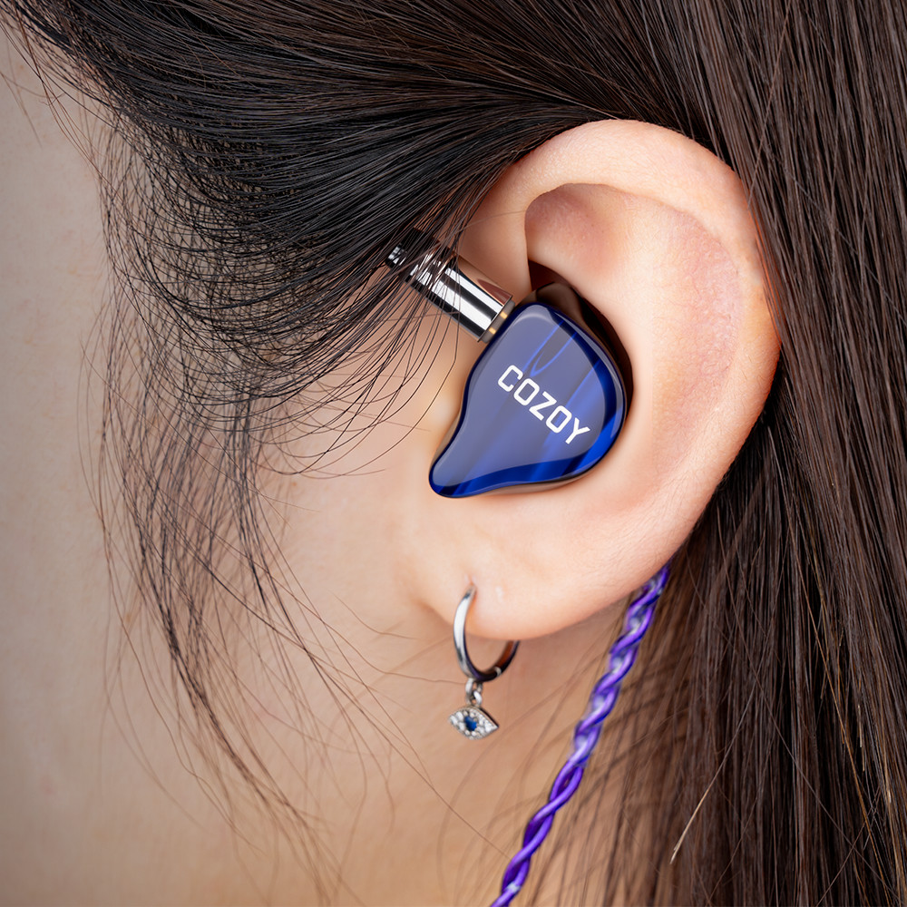 COZOY D1 IEM 10mm Graphene Diaphragm Dual Magnetic Circuit Dual Cavity Dynamic Wired In-Ear