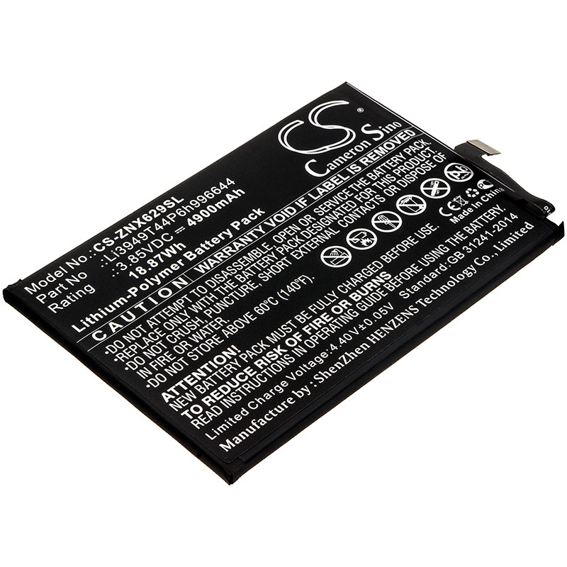 Li-Polymer Mobile, SmartPhone Battery for Nubia,ZTE,3.85V,4900mAh,Nubia Red Magic