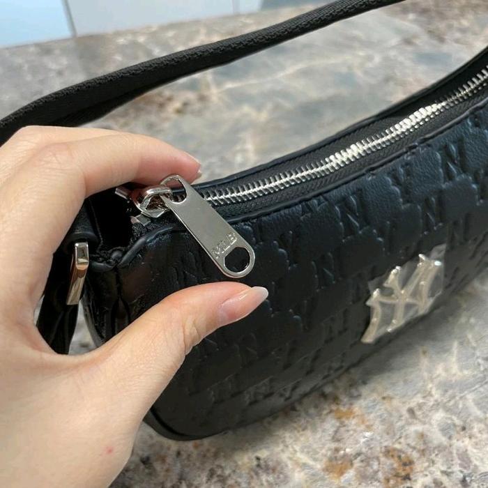 New Mlb Bag Womens Monogram Embo Hobo Bag New York Authentic