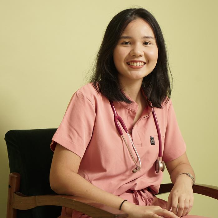 Baju Jaga MANDARIN - PINK Scrubs Theatre Blues First Line