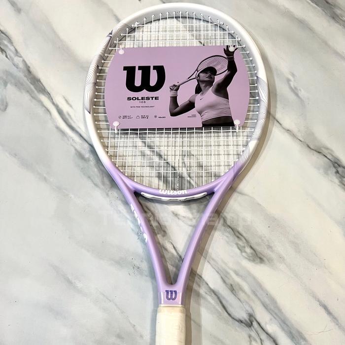 Raket Tenis Wilson Soleste 105 Purple White/Tennis Raket Wilson Original