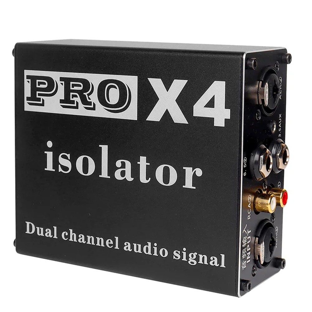 DQ2G PRO X4 Multifunctional Audio Isolator, 6.5Mm 3.5Mm XLR Audio Noise Isolator, Current Acoustic