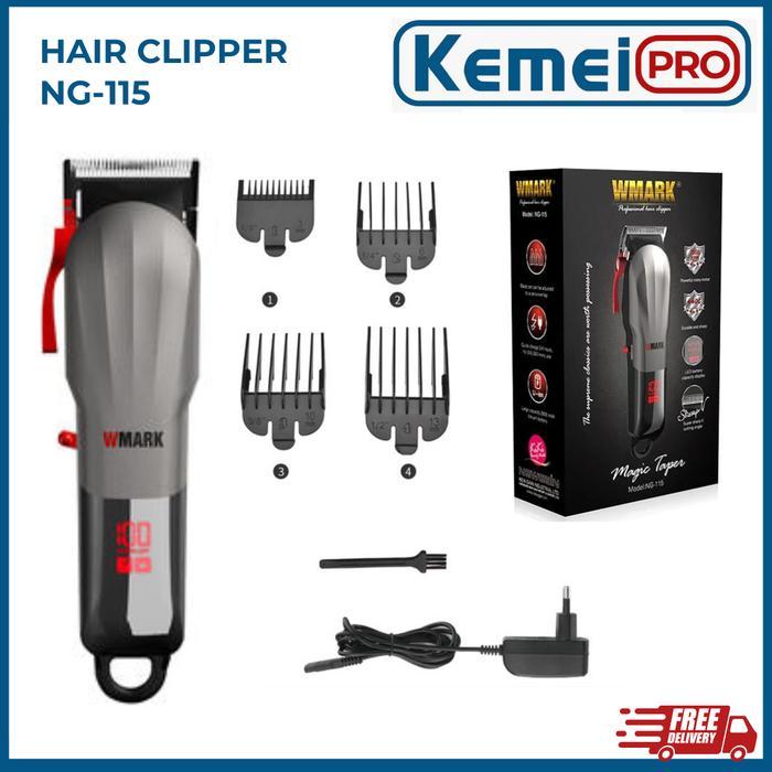 Wmark Ng115 Alat Cukur Rambut Wmark Ng-115 Baterai Led Rechargeable Hair Clipper Wmark Ng 115 7000