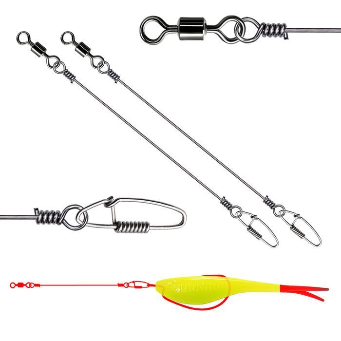 HOT SALE Wormhook Kawat Neklin Zman Baby SIlencer Anti Gigi Tajam Gabus Toman Pancing
